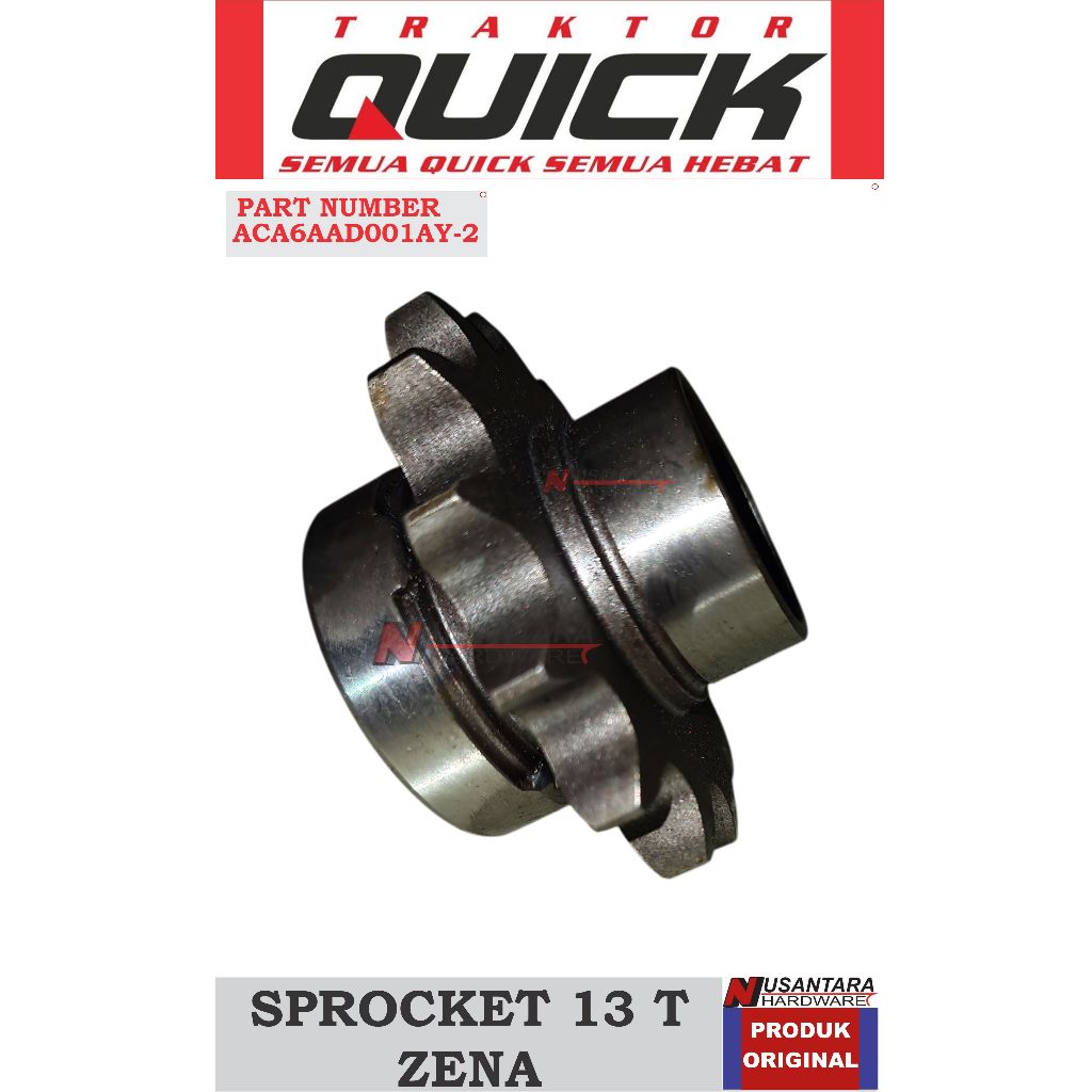 gear sprocket 13 t zena rotary, gigi sproket 13 mata zena,gear side sprocket 13 t traktor zena, spar