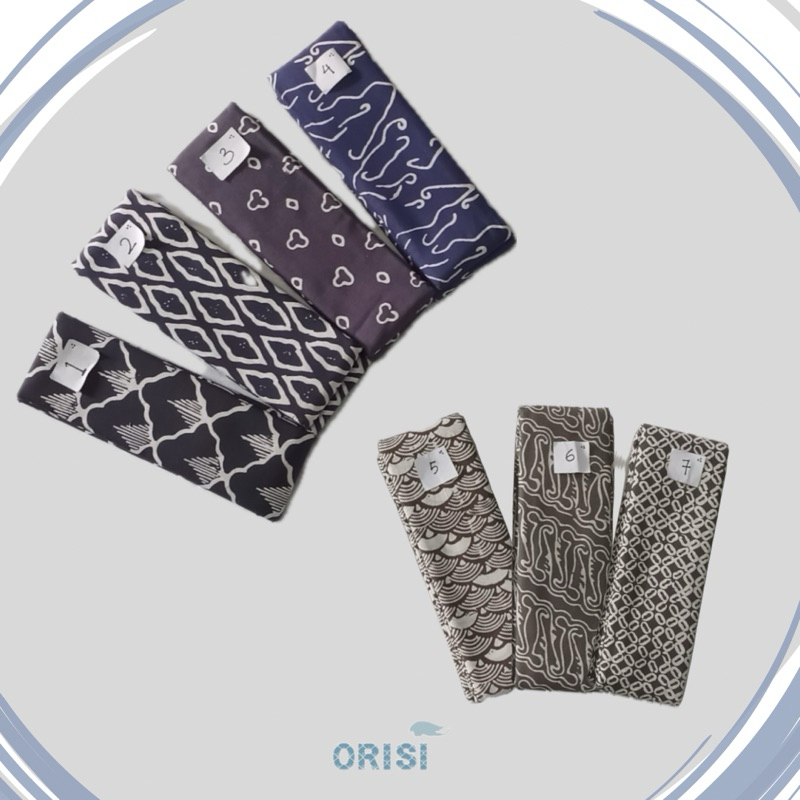 KAIN BATIK CAP / SARUNG BATIK CAP - EDISI WARNA ABU TUA { BATIK TASIK - BATIK GARUTAN }