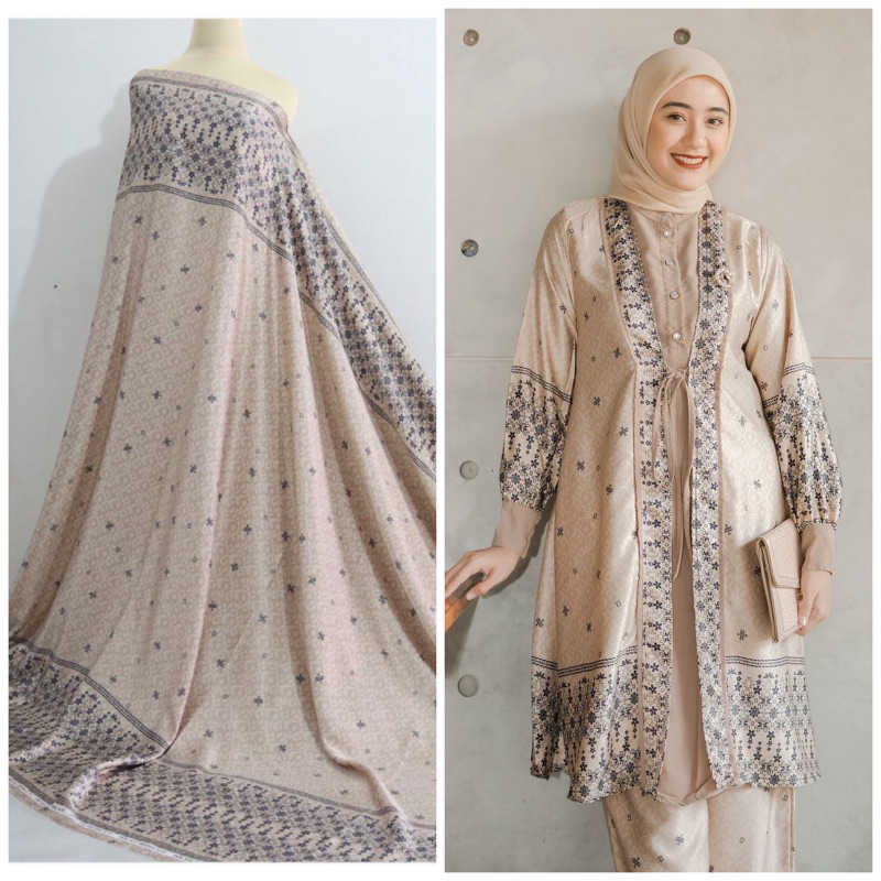Kain silk motif EVORA &  Whidie & Magani | diyor silk LL wearing klamby
