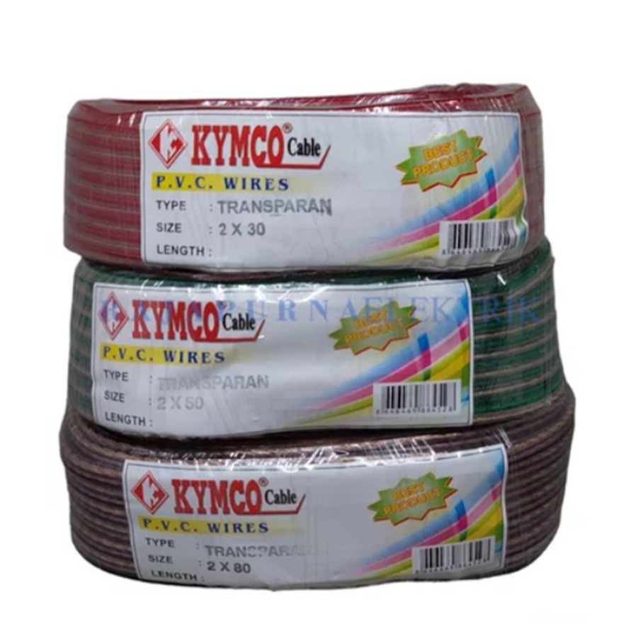 KABEL LISTRIK TRANSPARAN KABEL SERABUT KYMCO