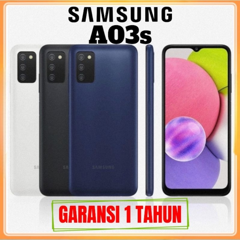 [PROMO] HP HANDPHONE SAMSUNG GALAXY A03S Ram 4/64GB & 6/128GB  GARANSI 1 TAHUN (Display 6,5inches+Fa