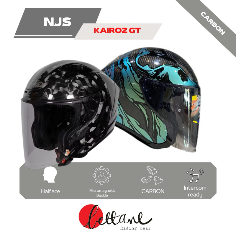 HELM NJS Kairoz GT Carbon - Helm Half Face