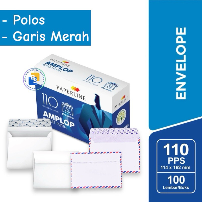 

Amplop PAPERLINE 110 POLOS & GARIS uk. 114 x 162 mm