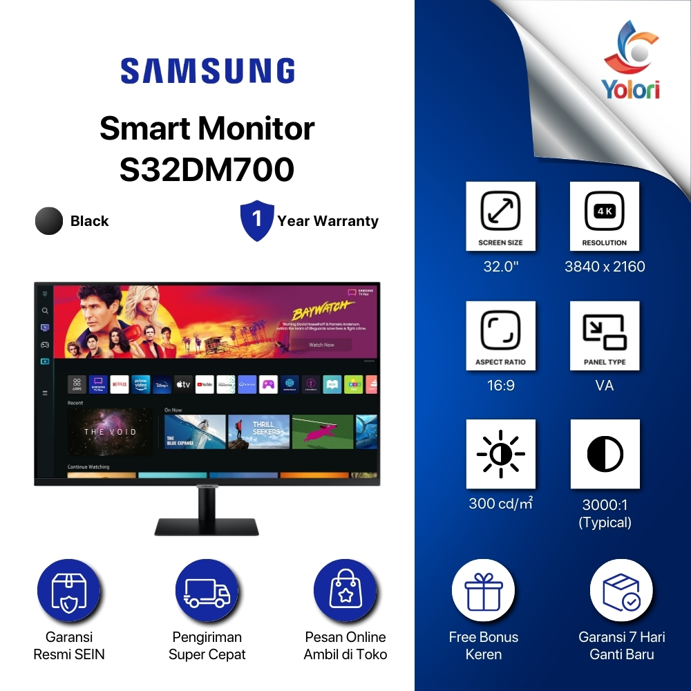 Samsung Monitor M7 S32DM700 32"
