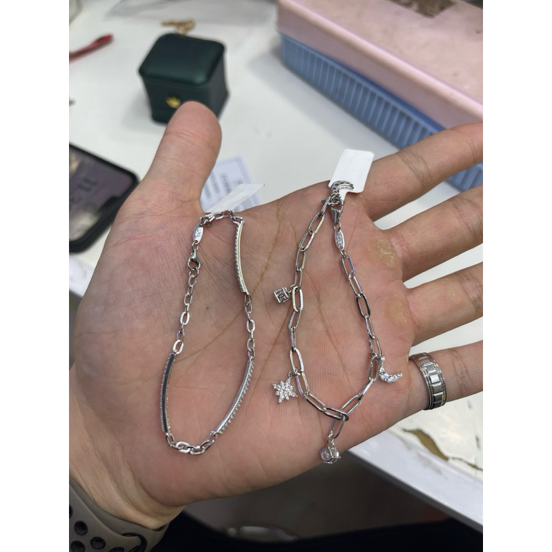 Gelang fashion rantai emas putih 8k/375