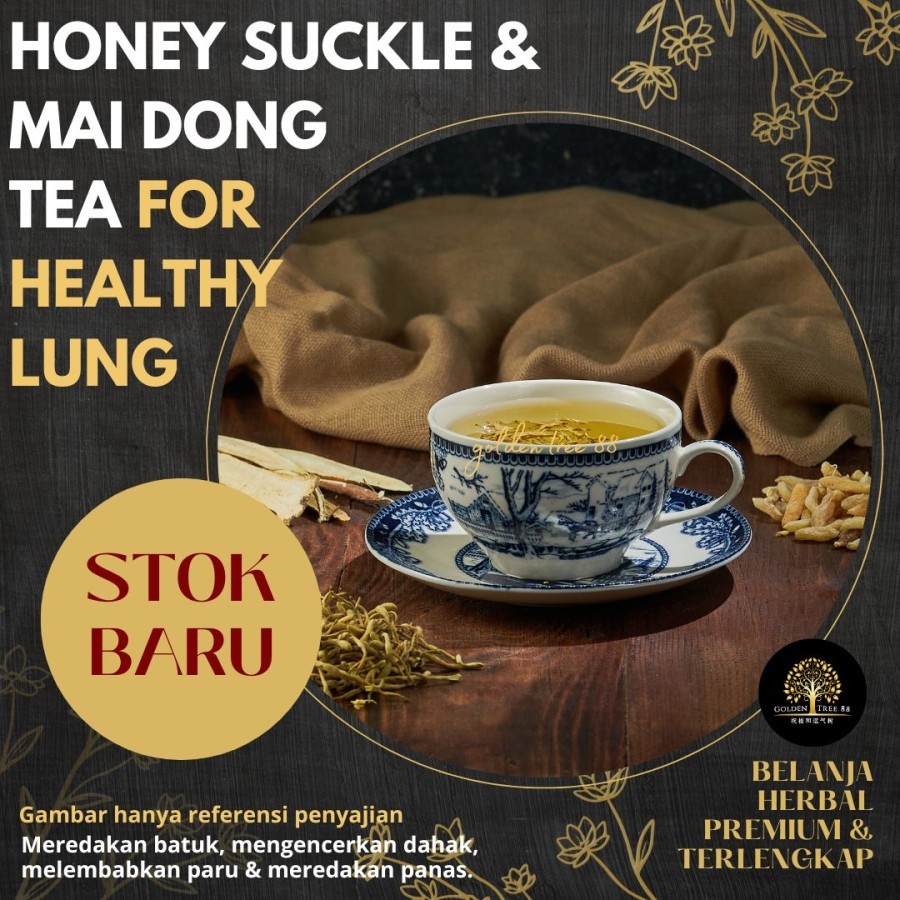 

Premium Honeysuckle And Mai Dong Tea For Healthy Lung Fresh Original