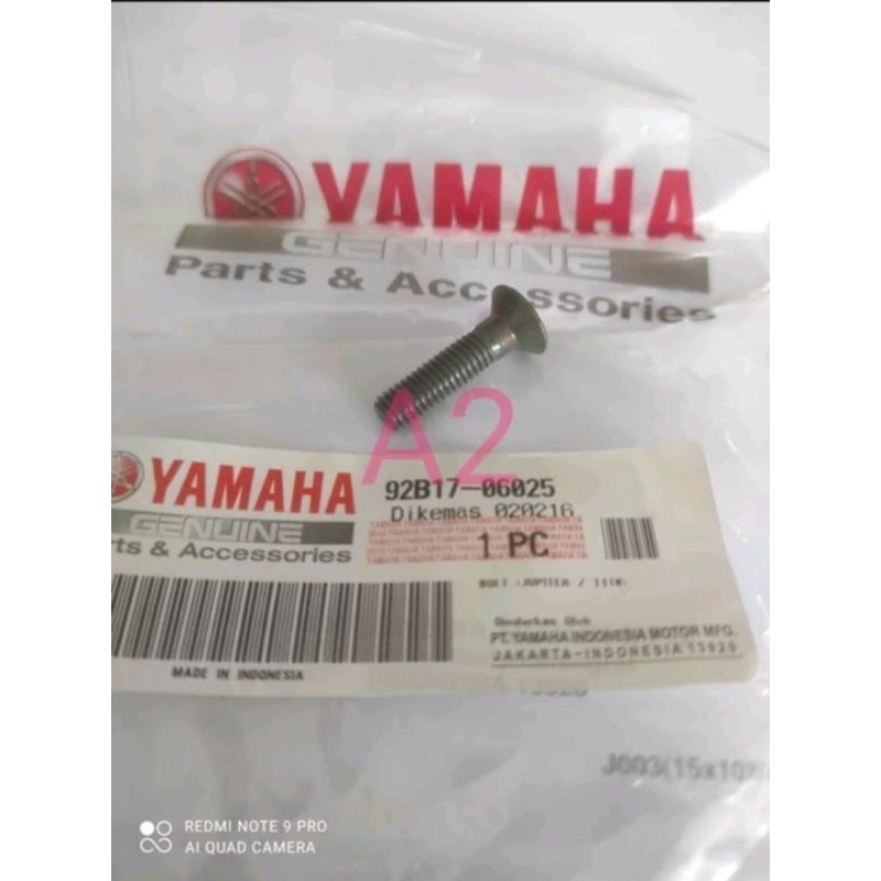 BOLT baut baud bintang drum ovoran overan oporan operan jupiter z vega r new 92B17-06025 original YA