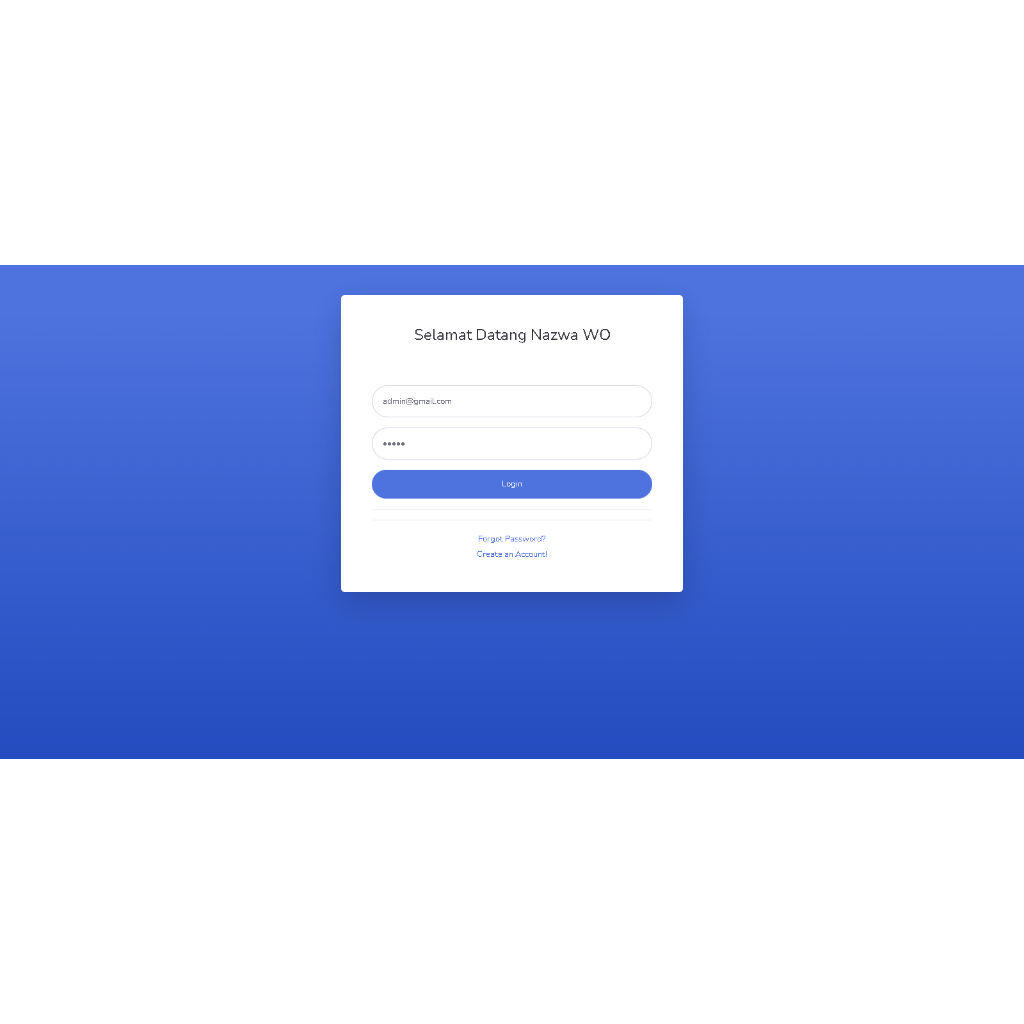 Aplikasi Jasa Wedding Organizer Berbasis Web (Codeigniter)