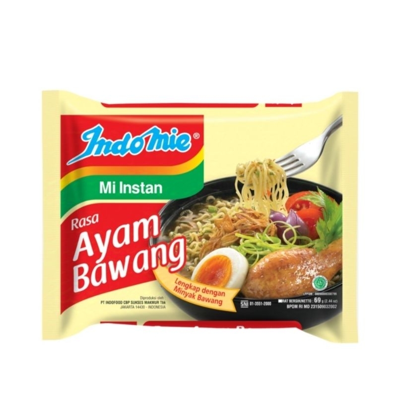 

Indomie Kuah Ayam Bawang/Mie Instan 69gr