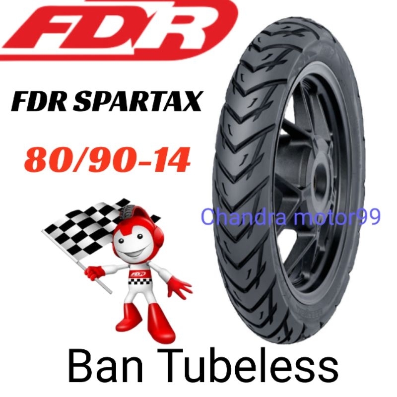 BAN FDR SPARTAX 80/90-14 TUBELESS 80 90 14