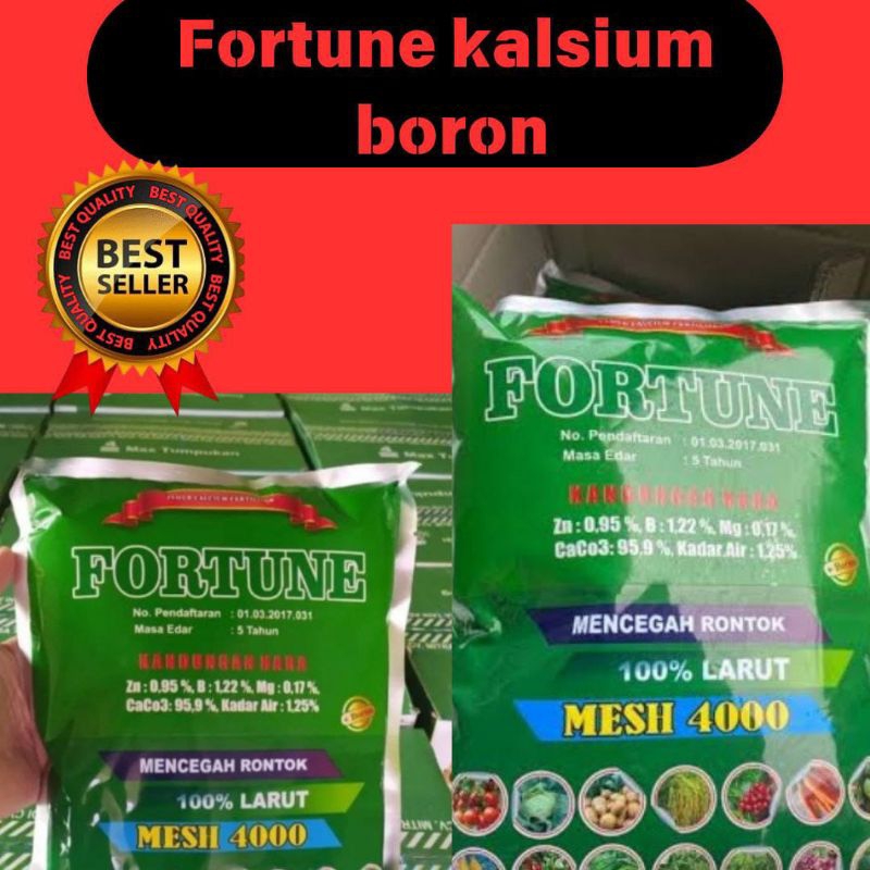 Pupuk Kalsium Boron Fortune Kemasan 1kg, Pupuk Kalsium Boron, Pupuk Kalsium Boron Plus Zn Fortune Me