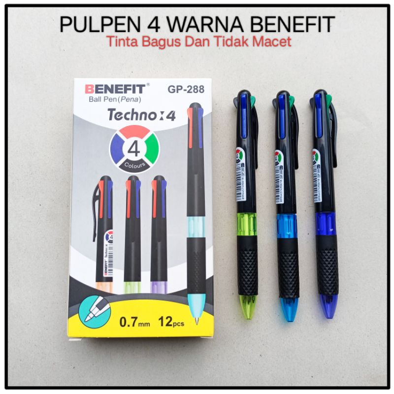 

1 Pcs Pulpen 4 Warna Benefit