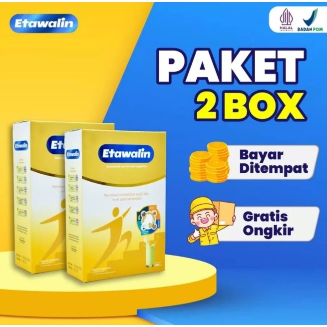 

Etawalin Susu Etawa Herbal Nyeri Tulang Sendi 2 Box