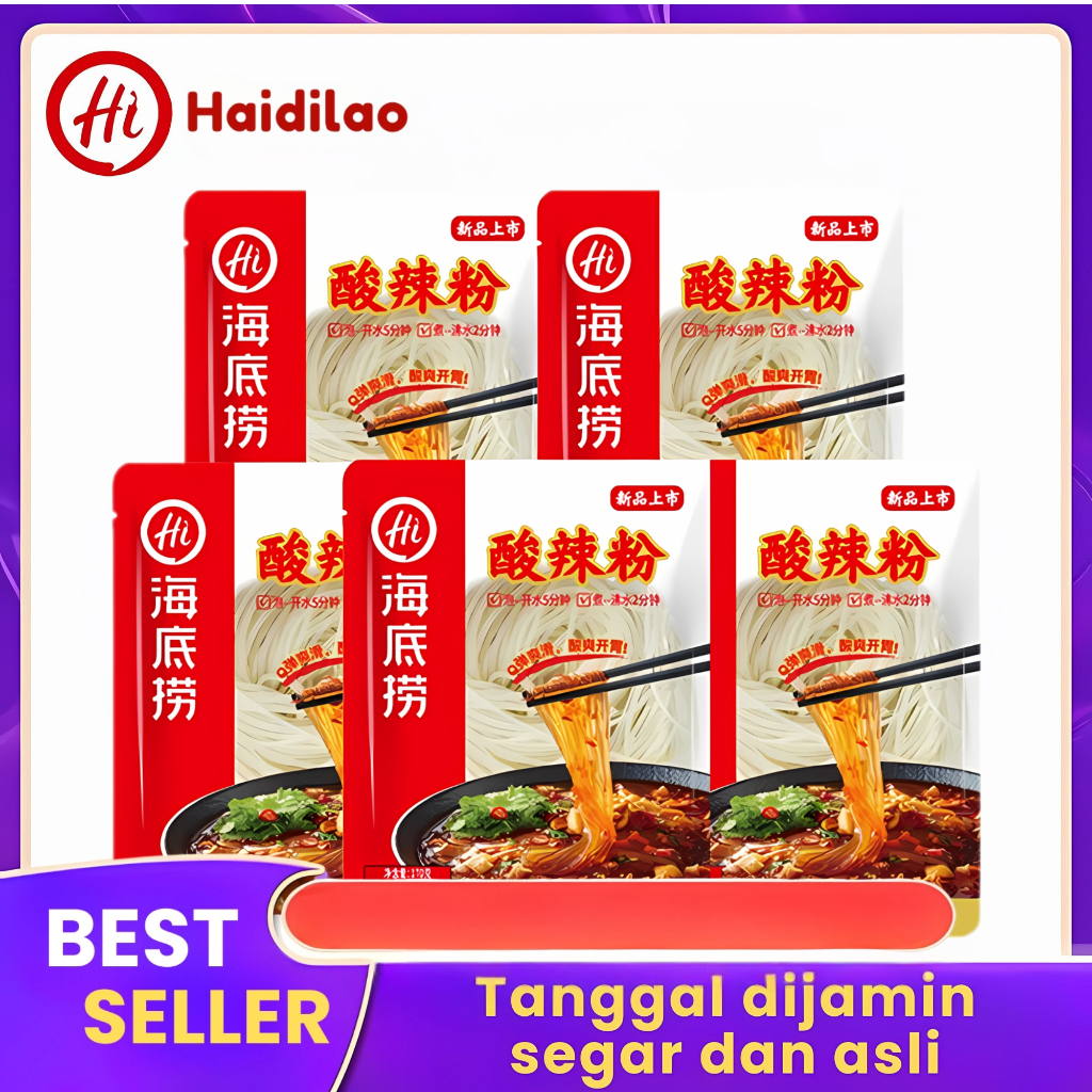 

Haidilao Mie Panas dan Asam Tas Jumlah Ganja Pedas Bihun Basah Mie Bubuk Tomat Mie Instan Mie Siput Grosir