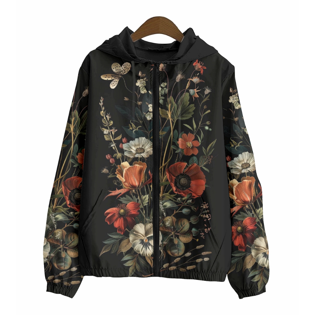 Jaket Parasut Wanita Printing Jumbo / jaket parasut Big Size / jaket parasut over size pria dan wani