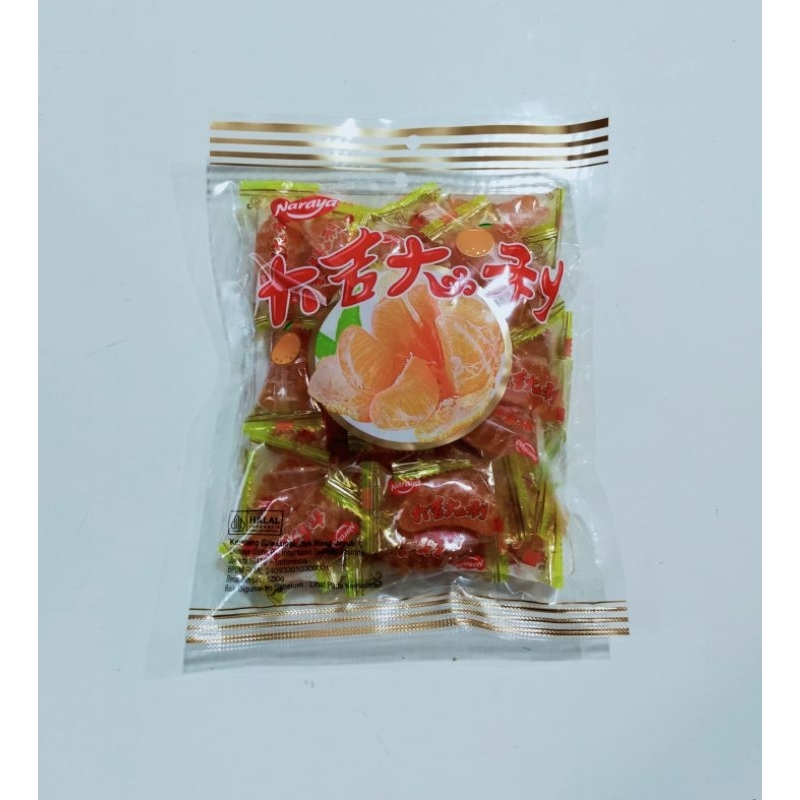 

jelly jeruk naraya 500 gr/permen jelly jeruk naraya 500 gr