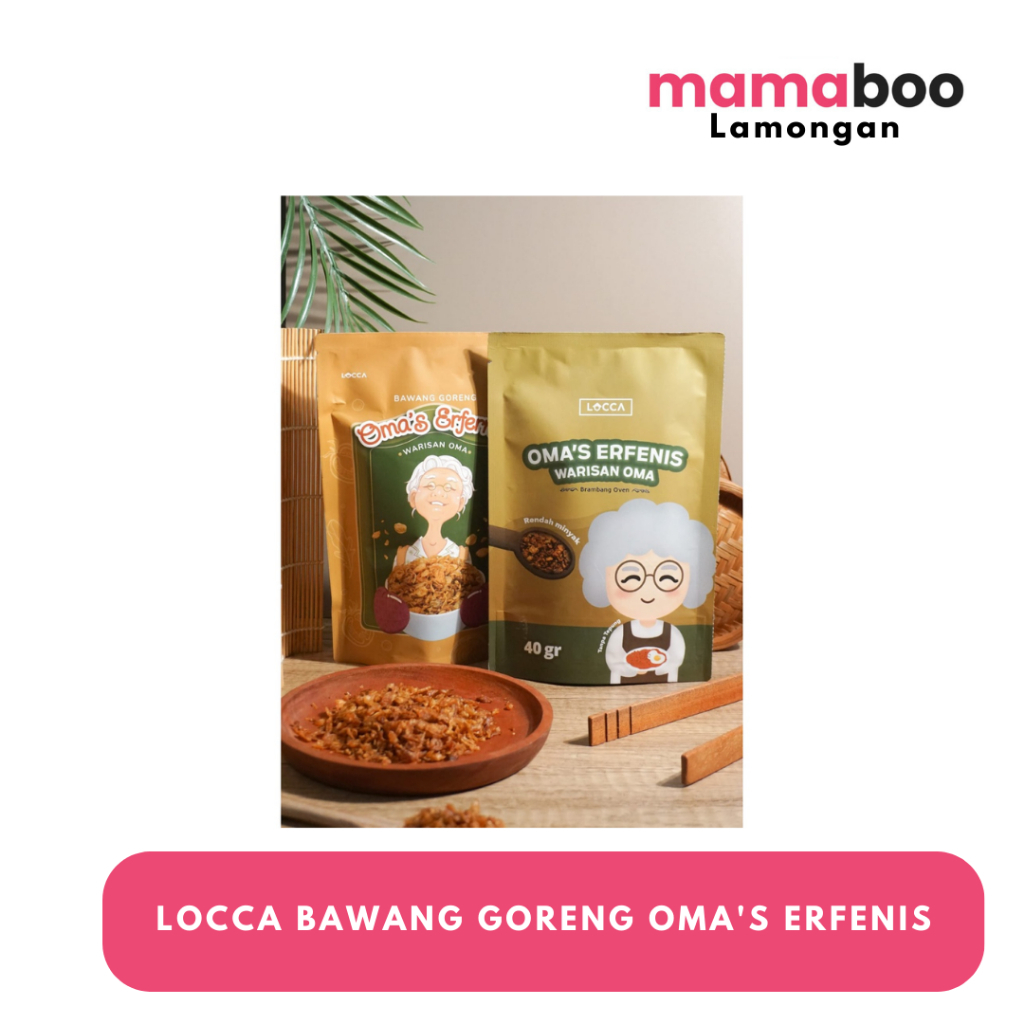

LOCCA Oma's Erfenis Bawang Goreng 40gr, Bawang Warisan Oma