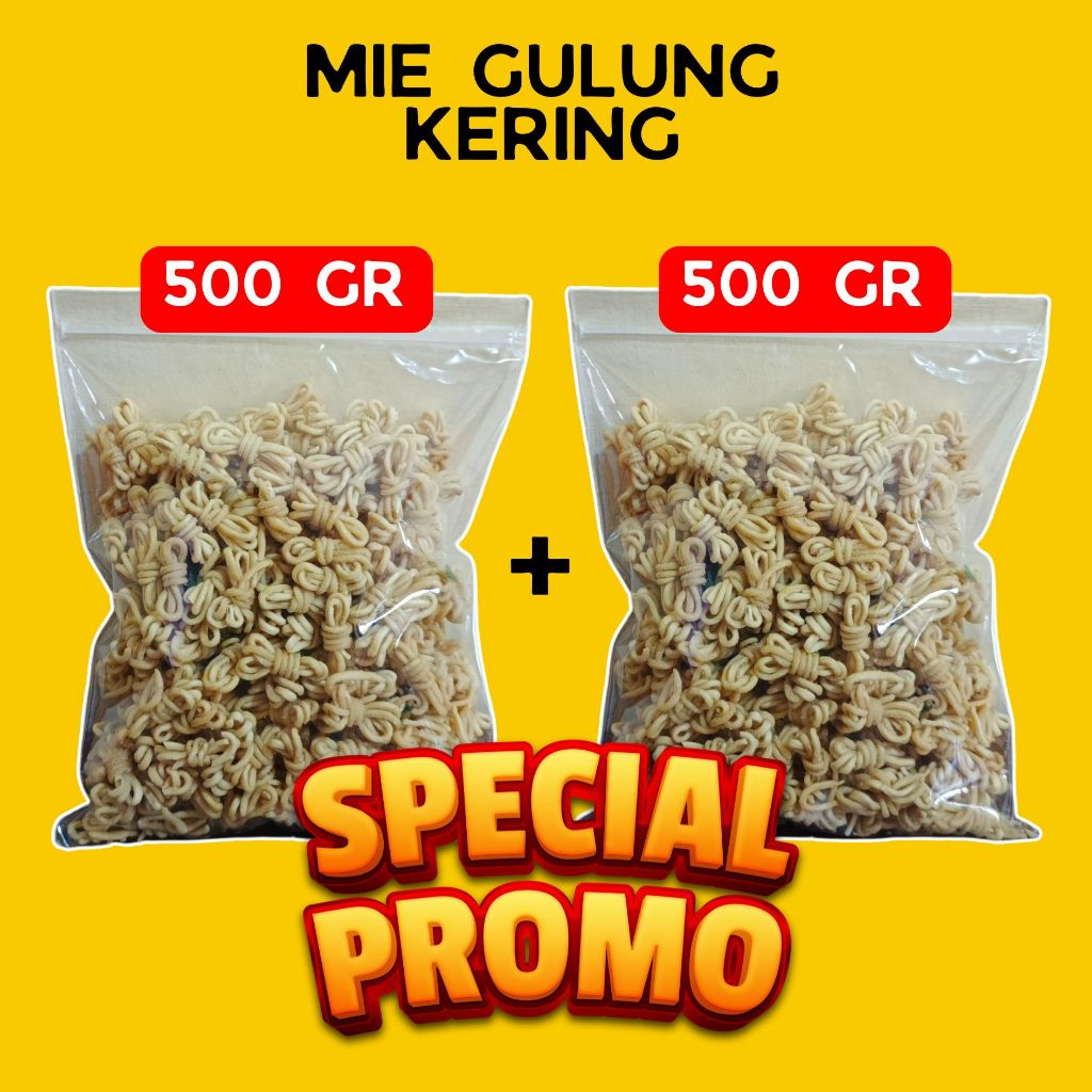 

SPECIAL PROMO MIE GULUNG KERING 500 GRAM + 500 GRAM | MIE GULUNG PEDAS DAN ORIGINAL