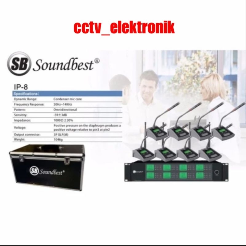 MIC MEJA SOUNDBEST IP8 MIC WIRELESS SOUNDBEST MIC CONFERENCE 8 MIC MEJA SOUNDBEST MIC CONFERENCE IP8