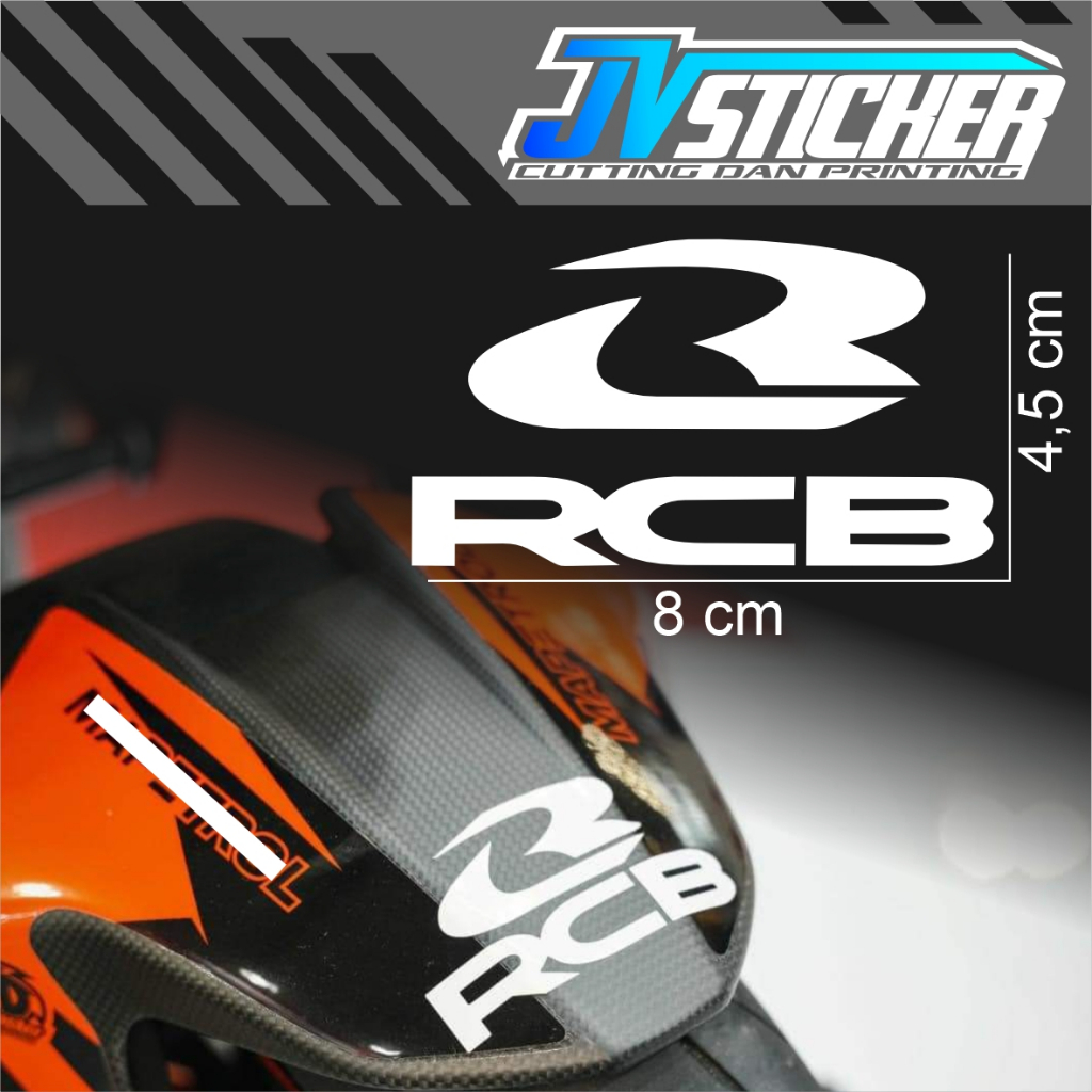stiker variasi keren RCB racing boy cutting sticker motor murah viral terlaris