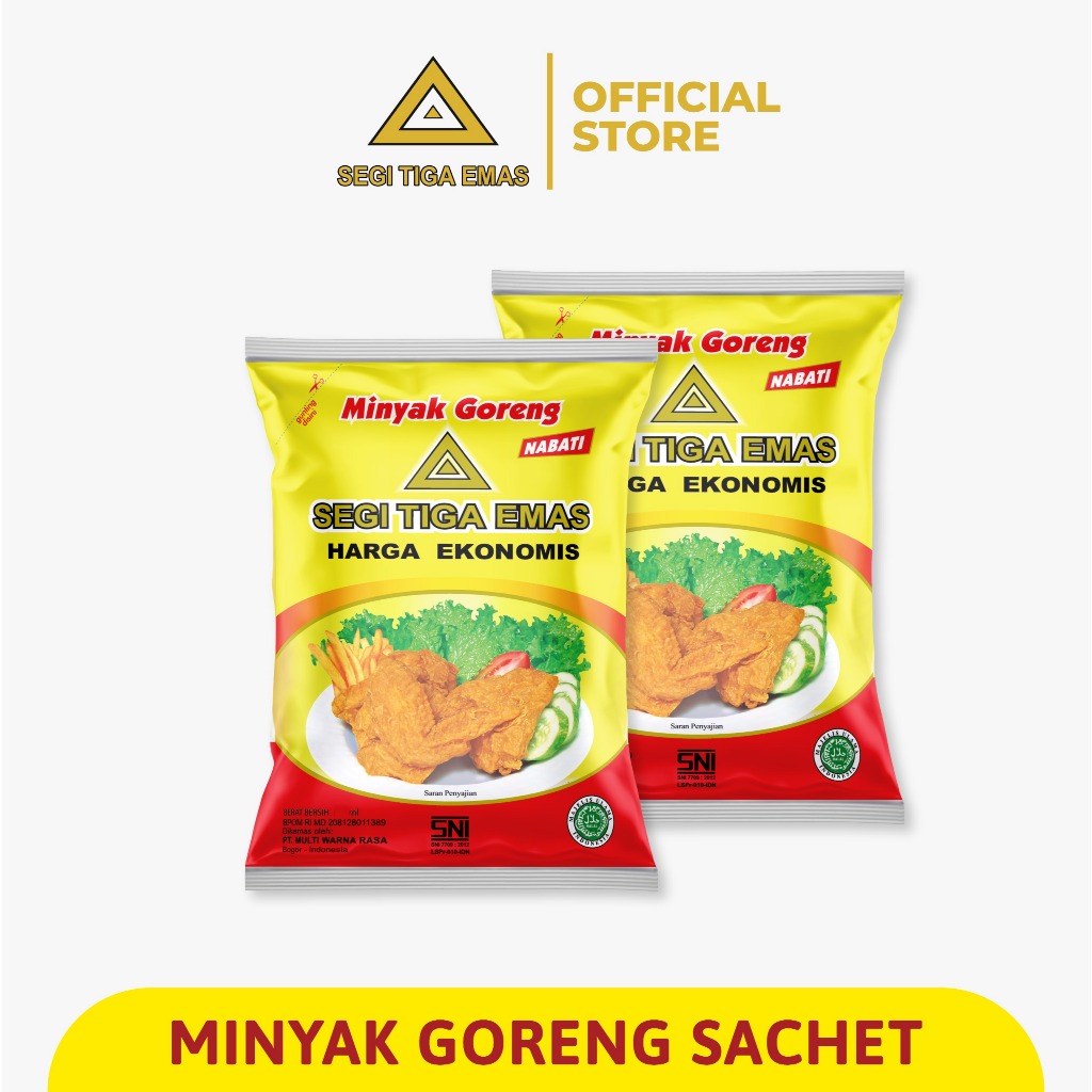 

Minyak Goreng Segi Tiga Emas Sachet (1 Renceng/ 10 pcs)