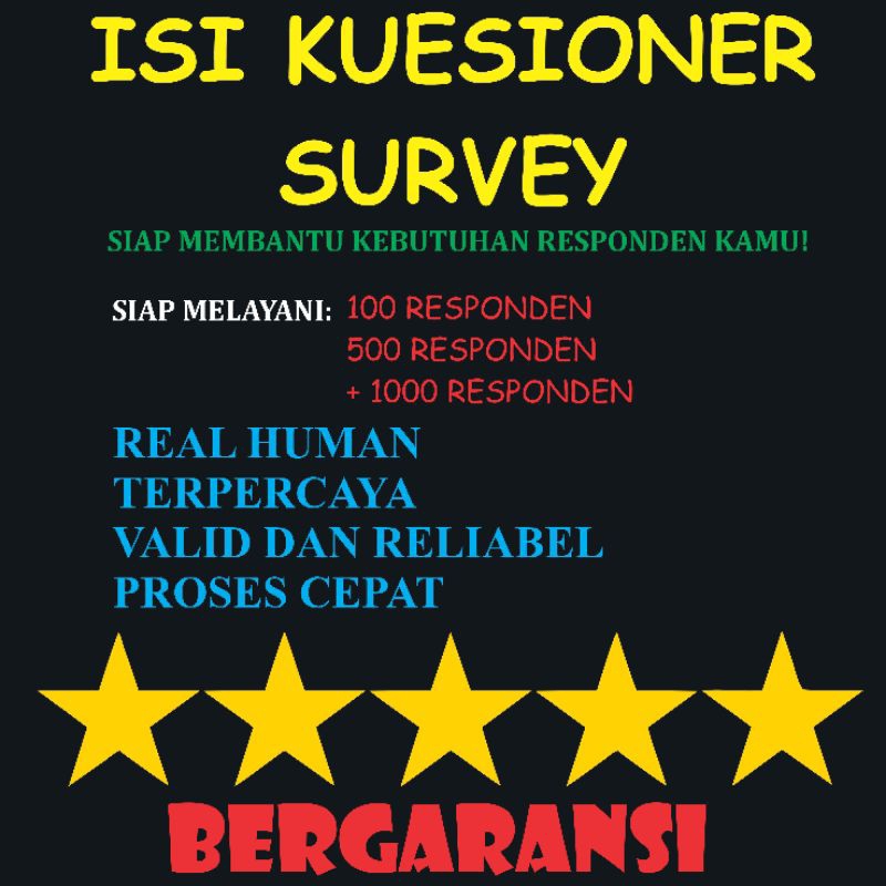 Jasa Isi Kuisioner Survey Terpercaya