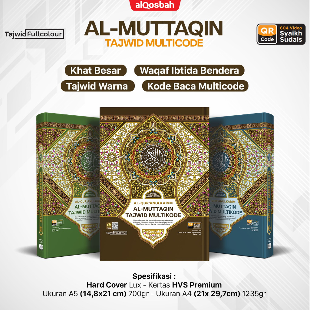 Al Quran Al Muttaqin Tajwid Multikode A5 - Al Qosbah