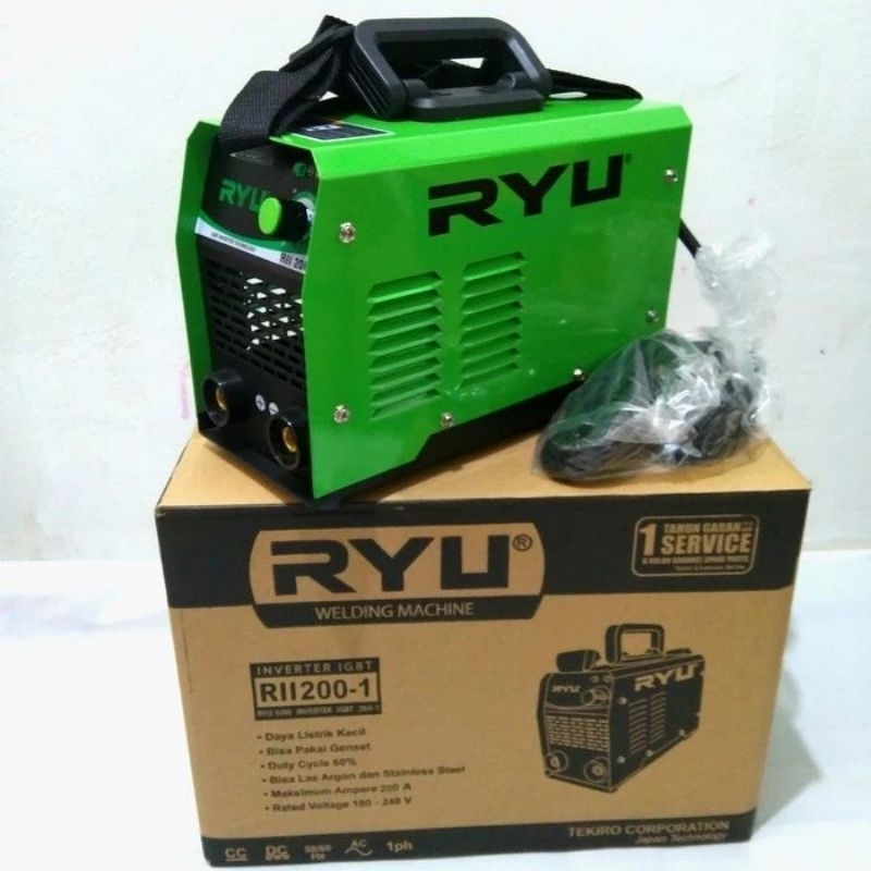 Mesin Las Mesin Travo Las RYU RII 200-1 Mesin Las Inverter IGBT RII 200A 1800watt MMA 200A / Travo I