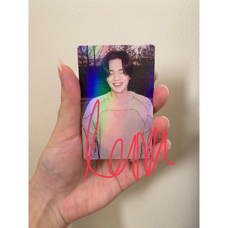 [BOOKED] OFFICIAL PC PHOTOCARD D-Day BTS SUGA AGUST D POB EARLY BIRD WEVERSE GUMMY SMILE
