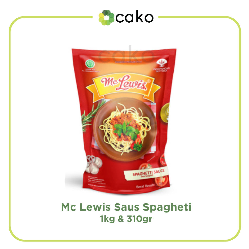 

Mc Lewis Saus Spaghetti 310gr & 1kg