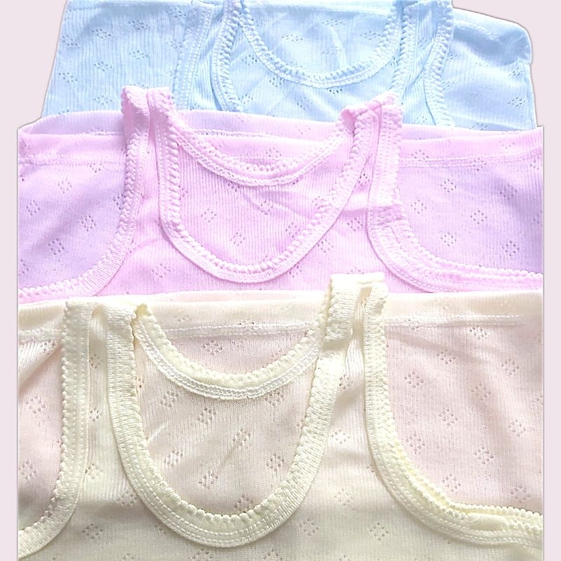 Lady - Singlet Anak Warna SIDO JALA Bolong bolong Kaos Kutang Anak Kaos Dalam Anak Motif Ketupat