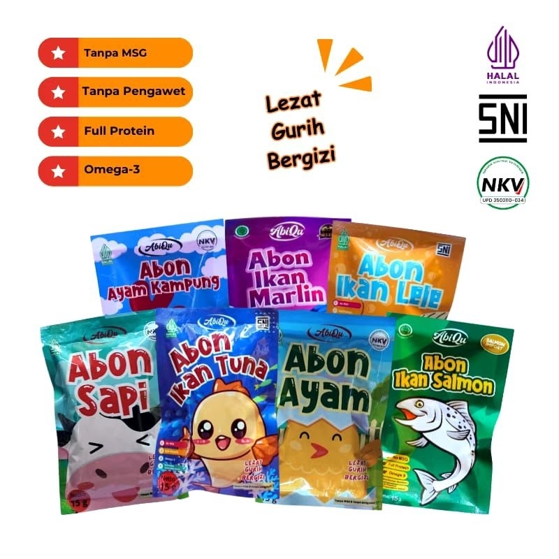 

Abiqu Abon Non MSG/Non Pengawet/Non Pewarna 15gr