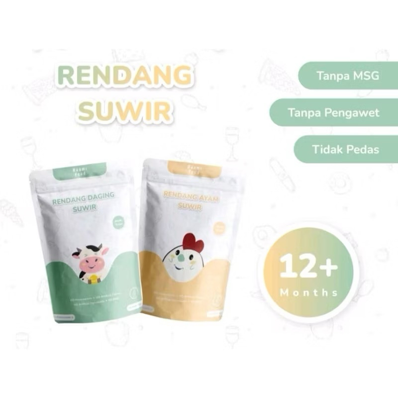 

RAAMI FOOD - Rendang Suwir Daging Sapi / Ayam untuk Anak Tanpa MSG Tanpa Pengawet 80gr