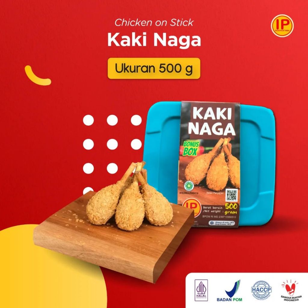 

IP KAKI NAGA 500GR (CHICKEN ON STICK)