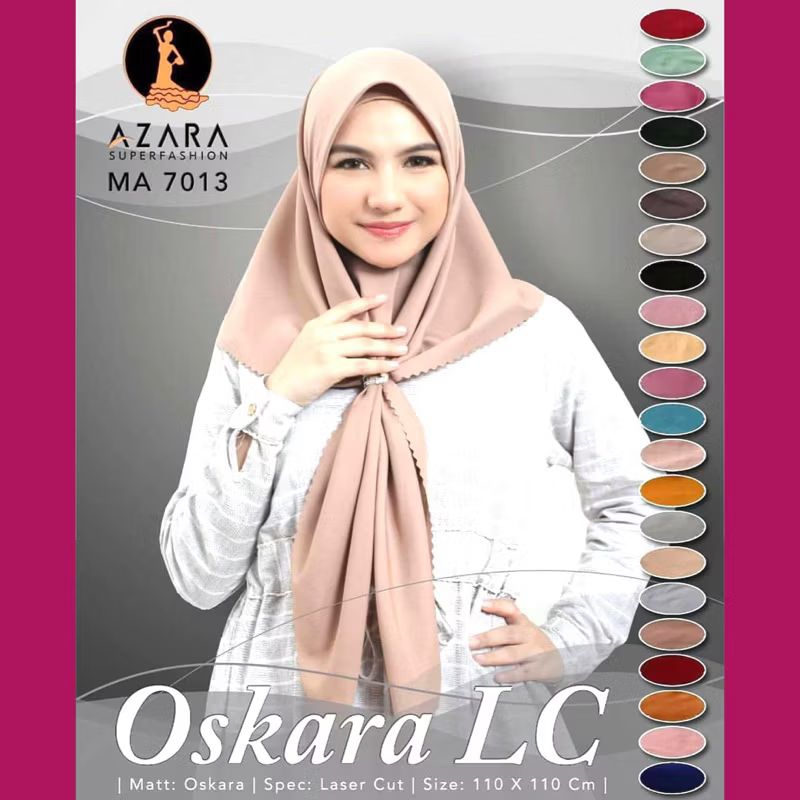 jilbab segi 4 Azara oskara