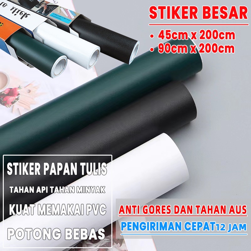 

【COD】sticker papan tulis papan tulis hitam Stiker Dinding Papan Tulis papan tulis white board 90x120 sticker papan tulis white board