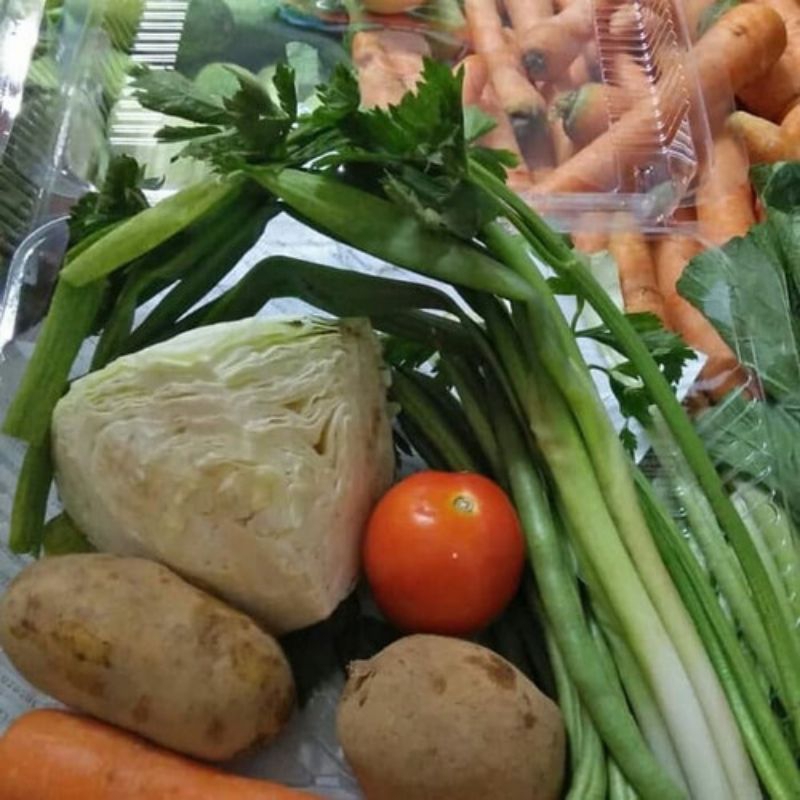 

sayur SOP bungkusan komplit murah