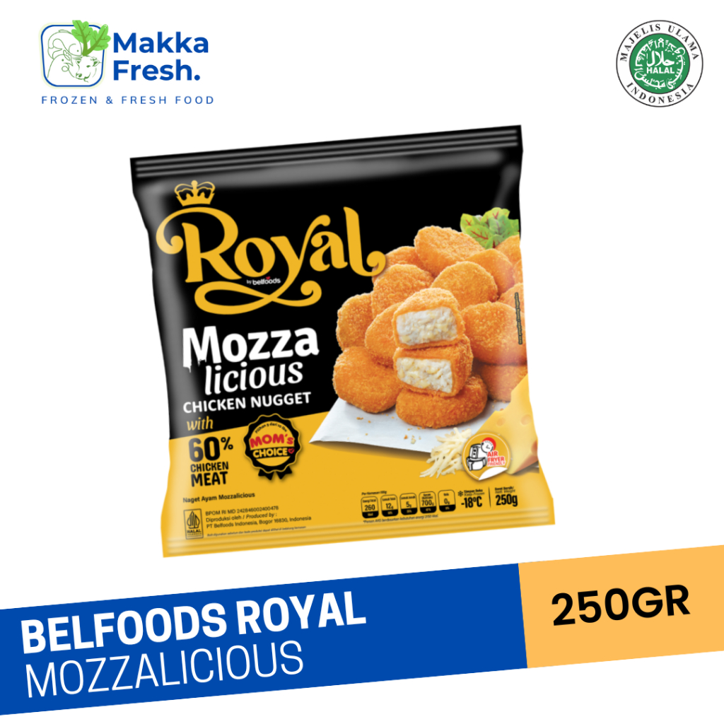 

royal nugget mozza licious 250 gram