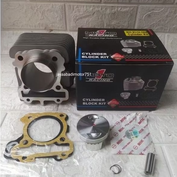 blok seher moto 1 bore up 58,5 mm Mio M3 /Fino 125 /x ride 125 / Mio soul 125