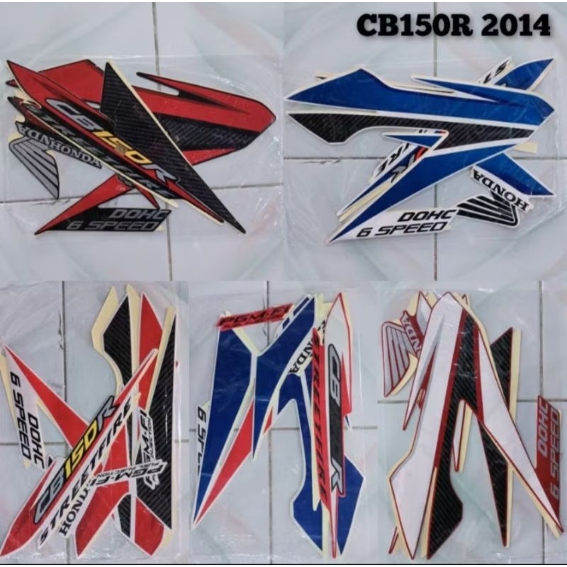STIKER STRIPING STANDAR ORI HONDA CB150R OLD-LAMA 2014 FUL SET NON ABS