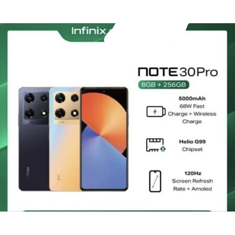(Preloved) Infinix Note 30 Pro Second Fullset Terawat/Ram 8/256G/