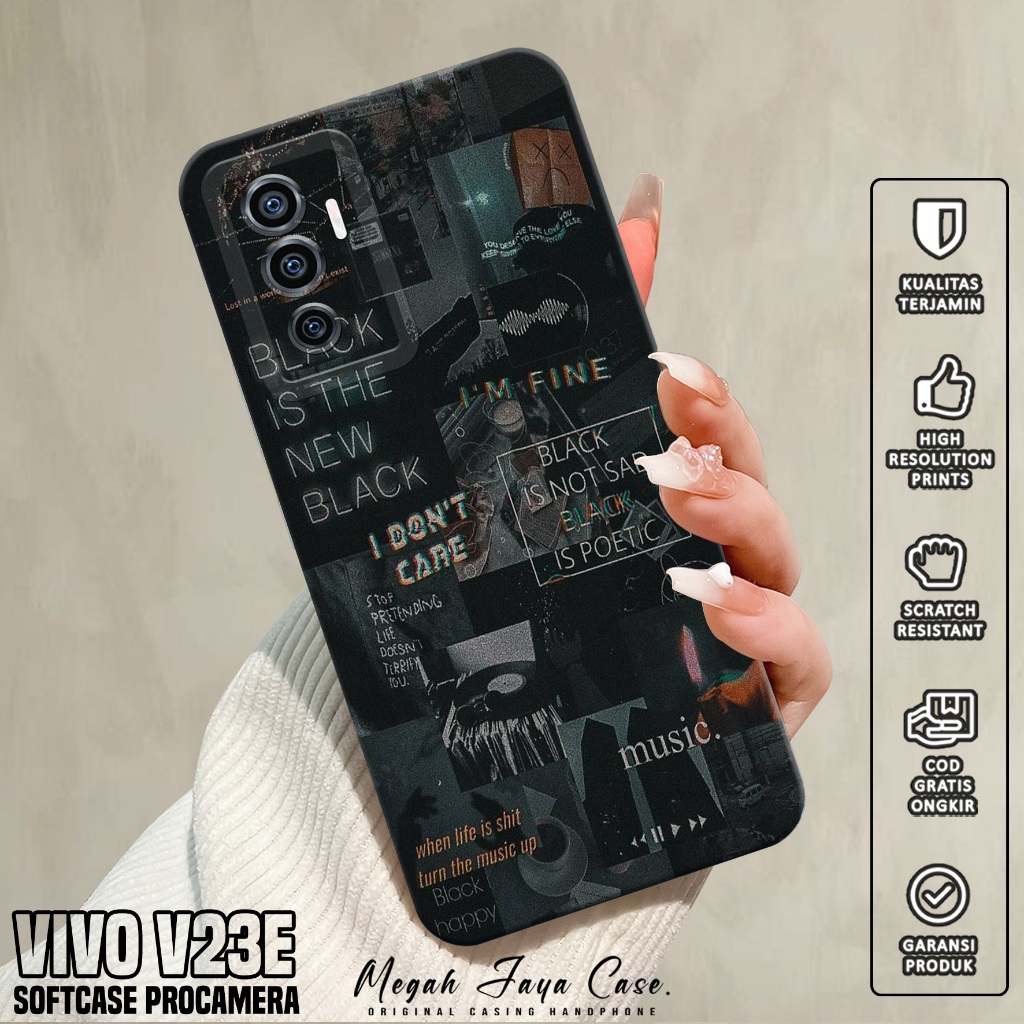 Softcase Hp VIVO V23E - Case Hp VIVO V23E Motif AESTH - Softcase Pro Camera - Silikon Hp VIVO V23E -