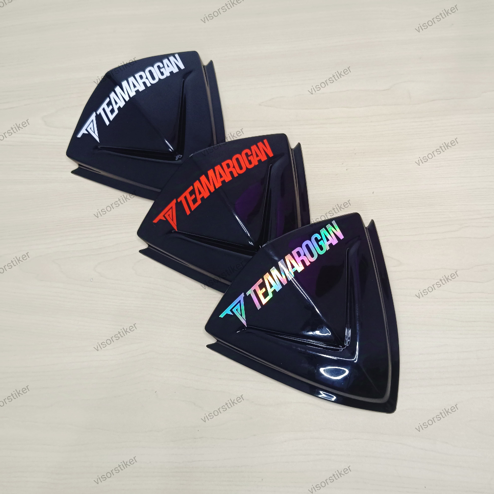 Visor beat karbu mio soul karbu sporty stiker teamarogan holo windshield beat lama logo hologram