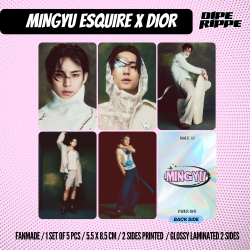 MINGYU ESQUIRE X DIOR PHOTOCARD