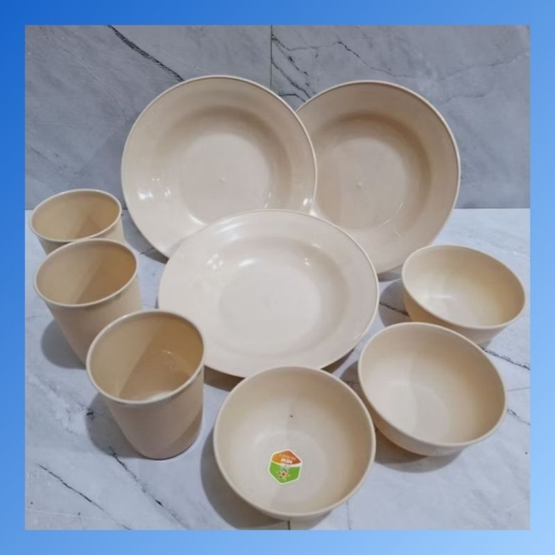 piring mangkok gelas set plastik piring set diandra kimsua