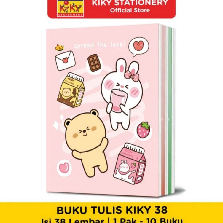 

KODE V38T Buku Tulis Kiky 38L1 Buku GARIS BERWARNA