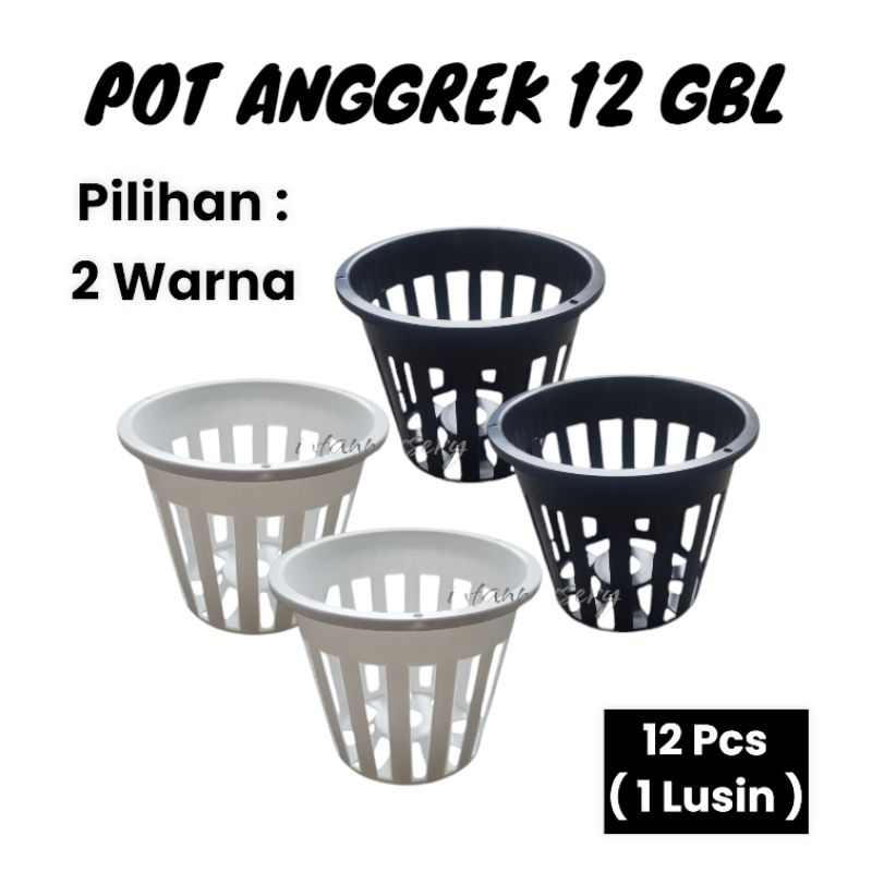 Pot Anggrek 12 GBL ( 12 PCS ) Pot Anggrek Pot Gantung Pot Bunga Anggrek Pot Tanaman Bunga Pot Hidrop