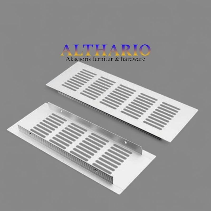 lubang hawa aluminium ventilasi lemari kabinet kitchen set silver