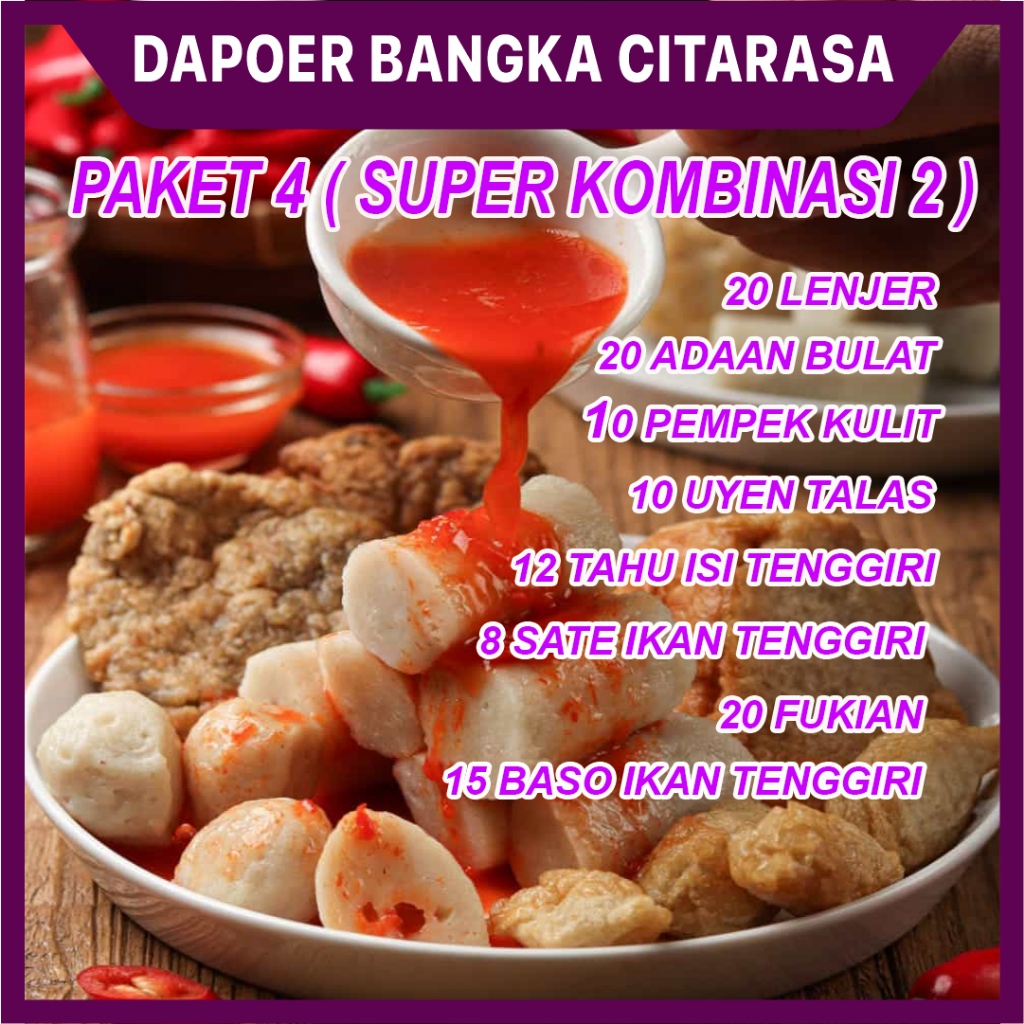 

Pempek bangka paket super kombinasi 2