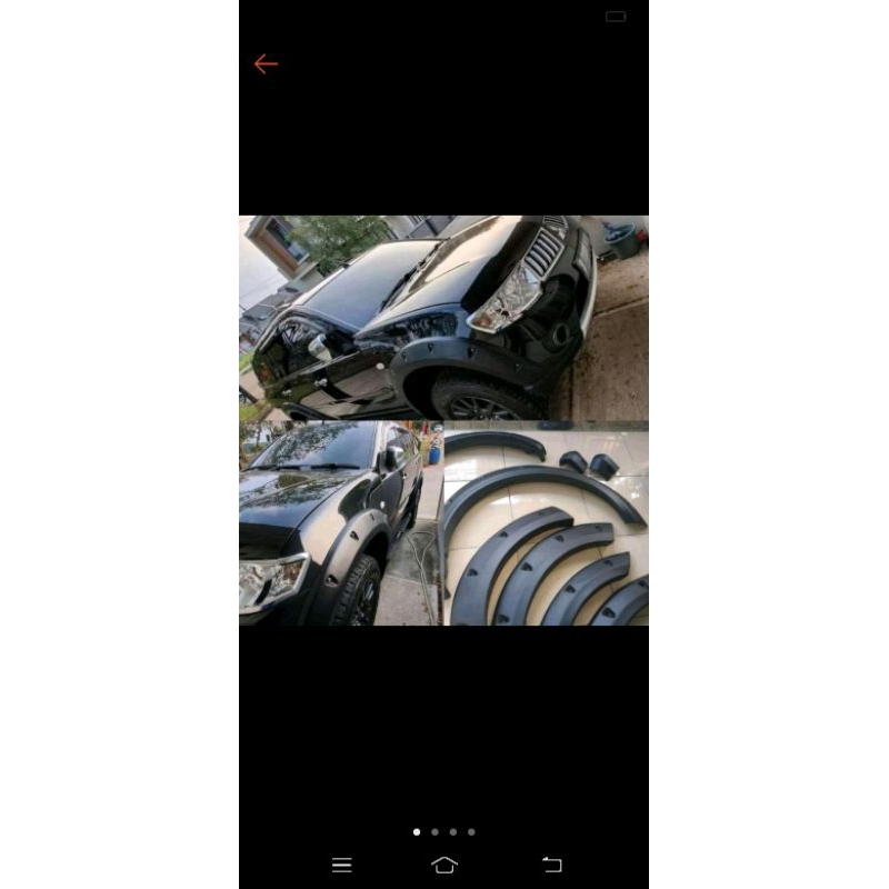 over fender pajero lama model baud L